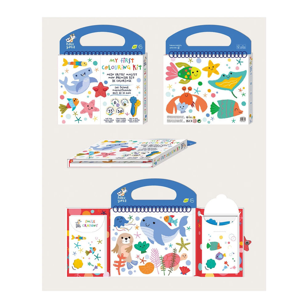 Erstes Wachsmalkreidenset Meer