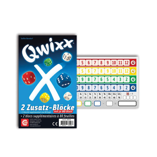 Gamefactory Qwixx - Additional blocks 2x80 sheets