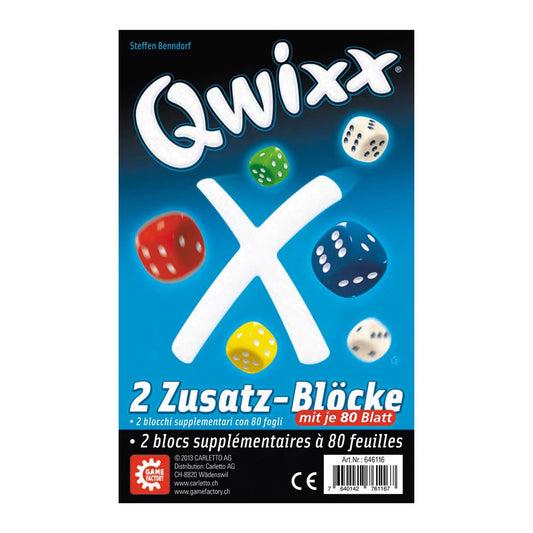 Gamefactory Qwixx - Additional blocks 2x80 sheets