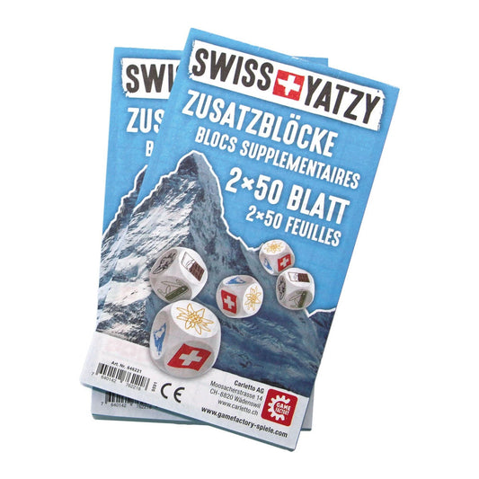 Gamefactory Swiss Yatzy additional blocks 2x50 sheets