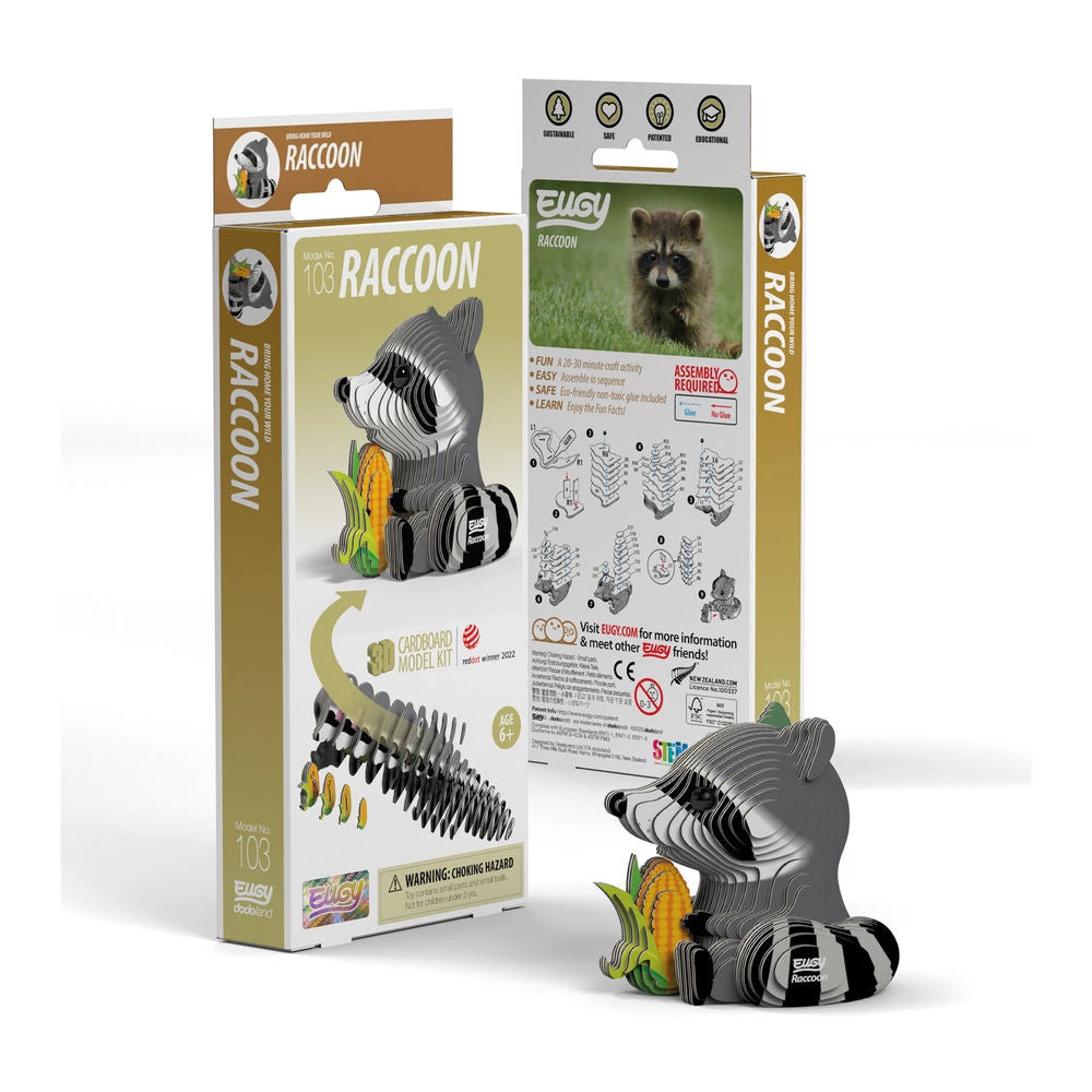 3D Bastelset Waschbär