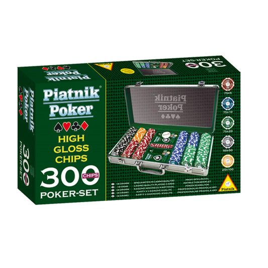 Piatnik Poker 300 Chip Set - 14g High Gloss