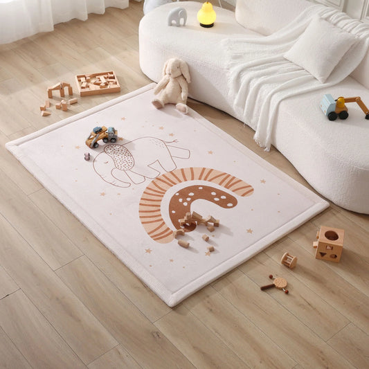 Hakuna Matte Samtmatte, Wolke Spielmatte, 1.7 x 1.2 m, Rainbow Elephant