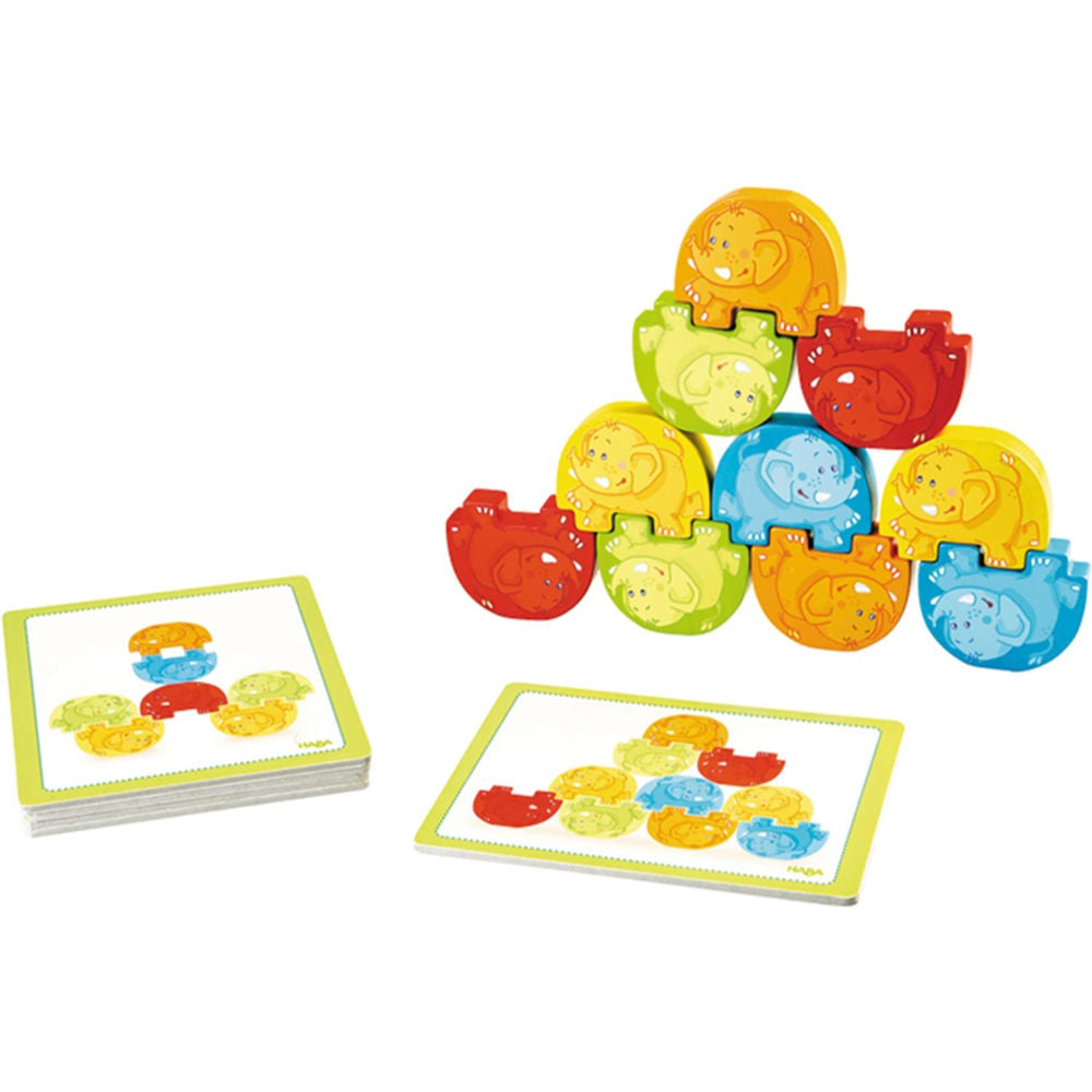 HABA stacking game Wobbly Elephants