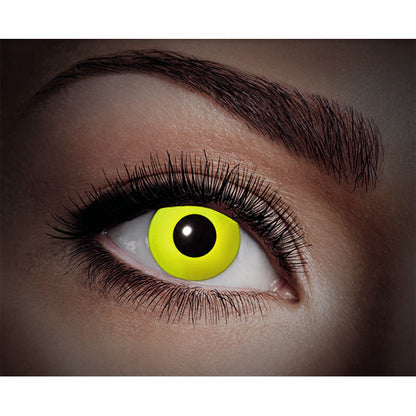 Lentilles de contact UV Fasnacht jaunes