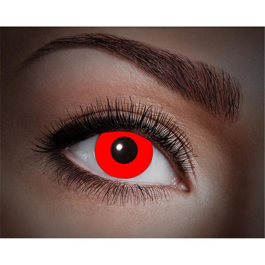 Lentilles de contact UV rouges