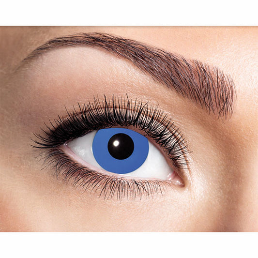 Lentilles de contact UV bleues