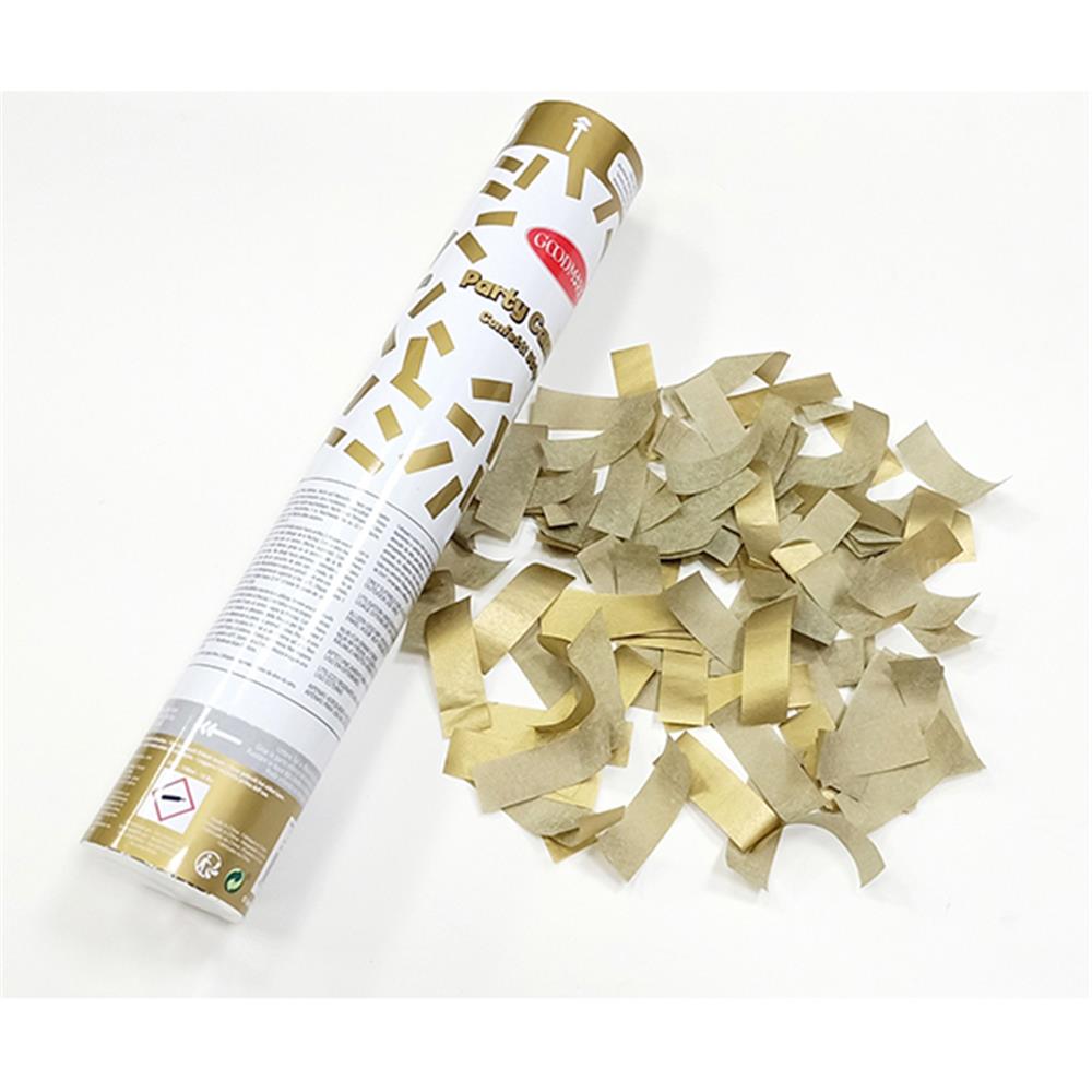 Canon de fête de carnaval doré, 30 cm