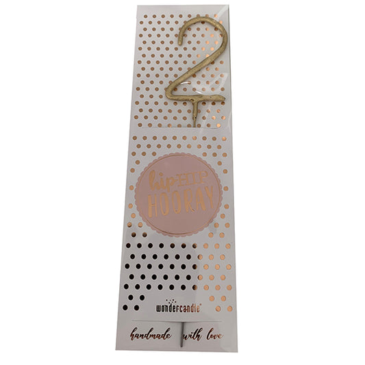 Wondercandle hipHIP HOORAY Gold 2