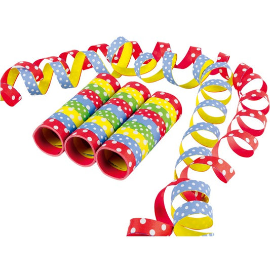 Riethmüller 3 Luftschlangen, 4 m Punkte