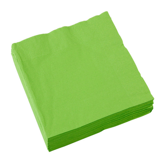 Amscan 20 napkins, 33 cm, green