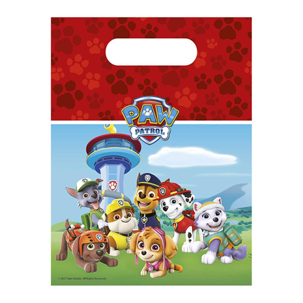 6 Partybeutel Paw Patrol