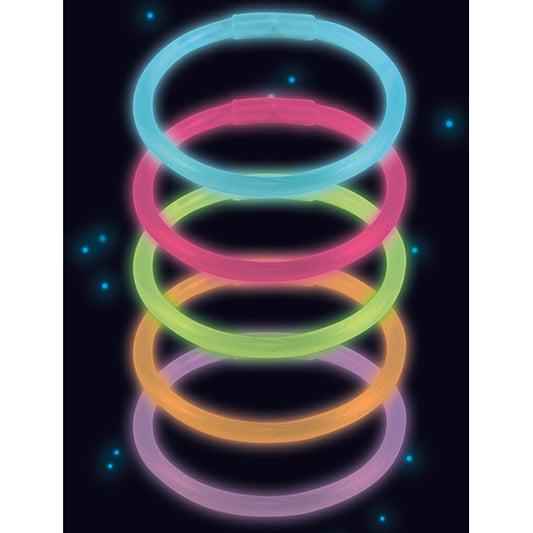 Amscan 10 Knicklicht - Armbänder, assortiert