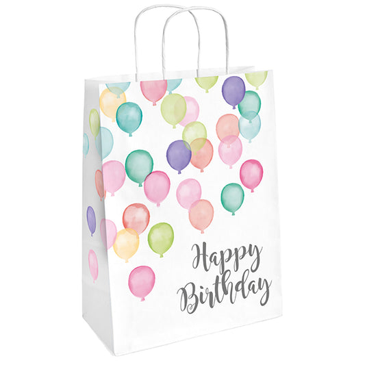 Amscan 2 Geschenkbeutel Happy Birthday Pastel
