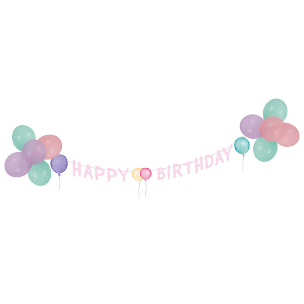 Amscan Deko-Set Happy Birthday Pastel