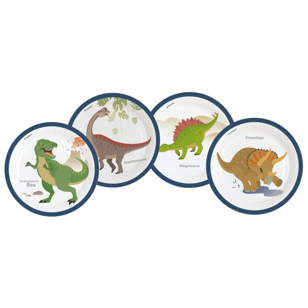 Riethmüller 8 assiettes Happy Dinosaure, 23 cm