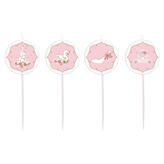 Amscan 4 Figurenkerzen Princess