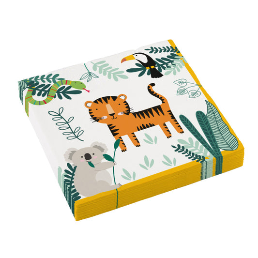 Amscan 16 napkins Get Wild, 33 x 33 cm