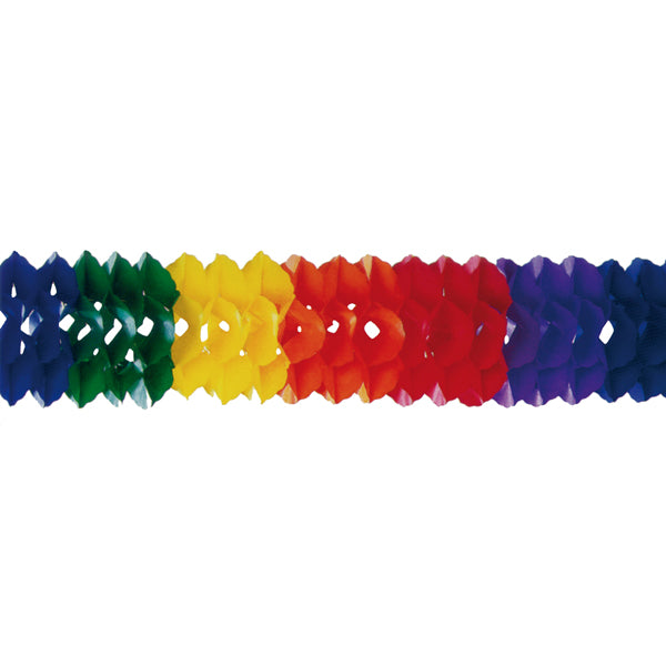Girlande Regenbogen, 16 cm x 4 m