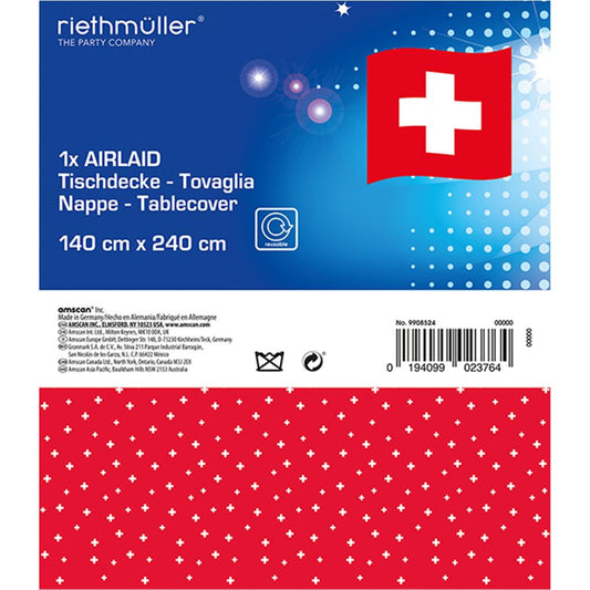 CH-Kreuz Tischtuch Schweiz, 140 x 240 cm