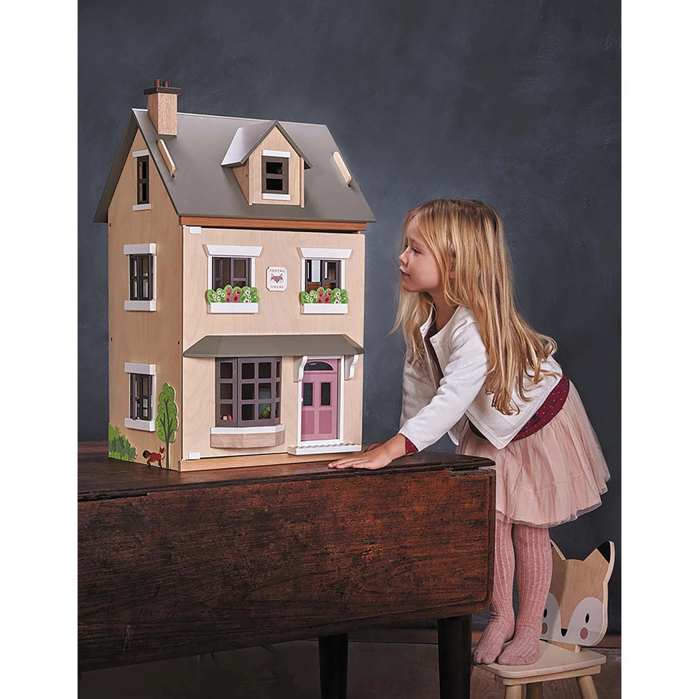 Villa en queue de sétaire pour maison de poupée