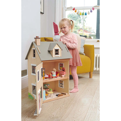 Villa en queue de sétaire pour maison de poupée