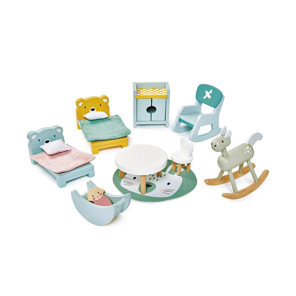 Chambre d'enfant pour maison de poupée