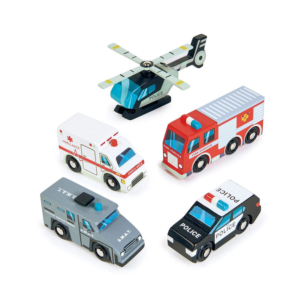 Tender Leaf Toys Rescue Vehicles