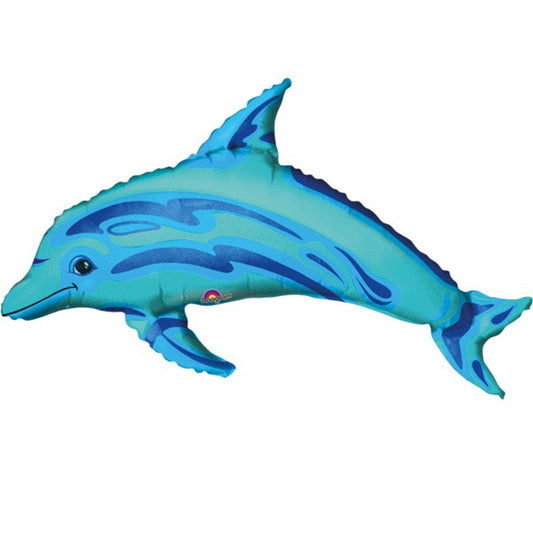 Amscan Mini - Foil balloon dolphin filled, blue