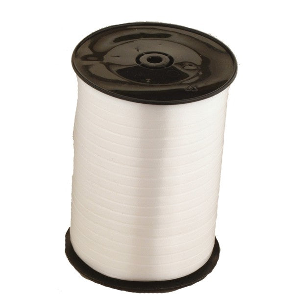 Balloon ribbon white, 500 m