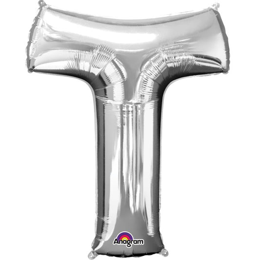 Amscan Folienballon Buchstaben *T* silber