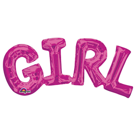 Amscan FB set Fille rose 55x25cm