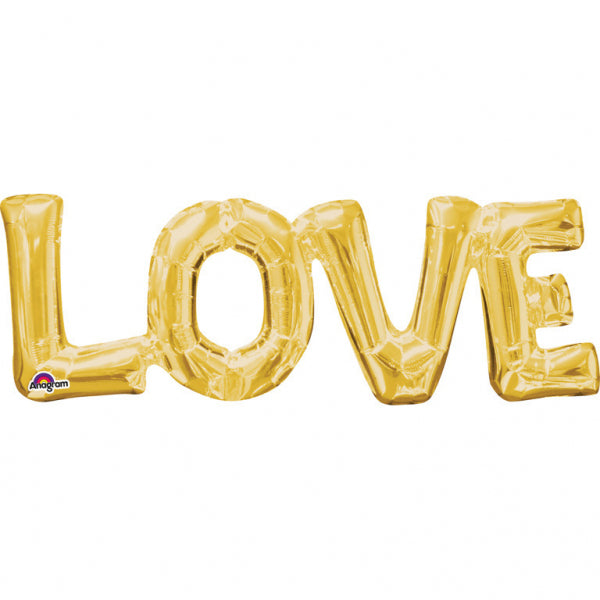 Amscan FB Satz *Love* gold 63x22cm