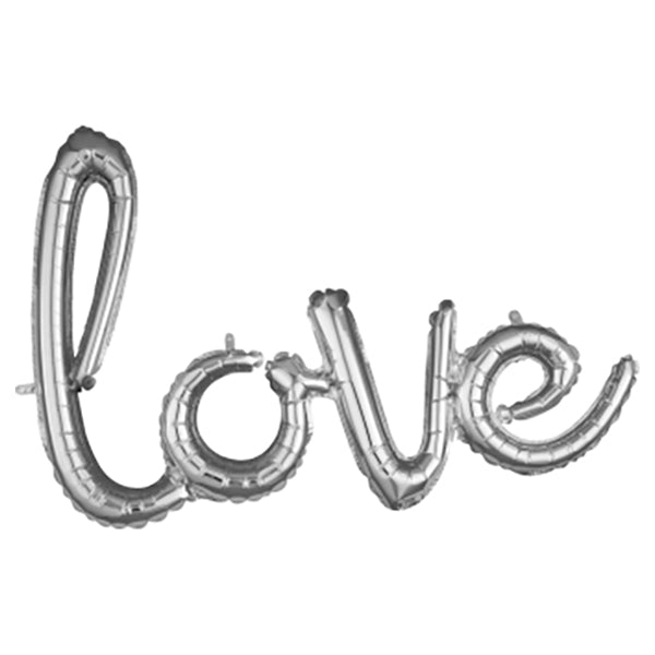 Amscan FB Satz *Love* silber 78x53cm