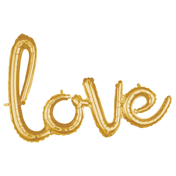 Amscan FB Satz *Love* gold 78x53cm