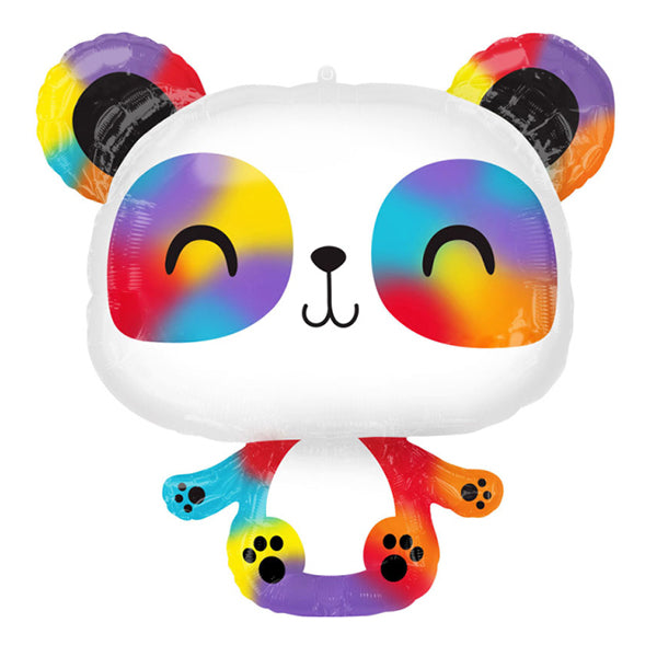 Amscan ballon en aluminium Panda arc-en-ciel