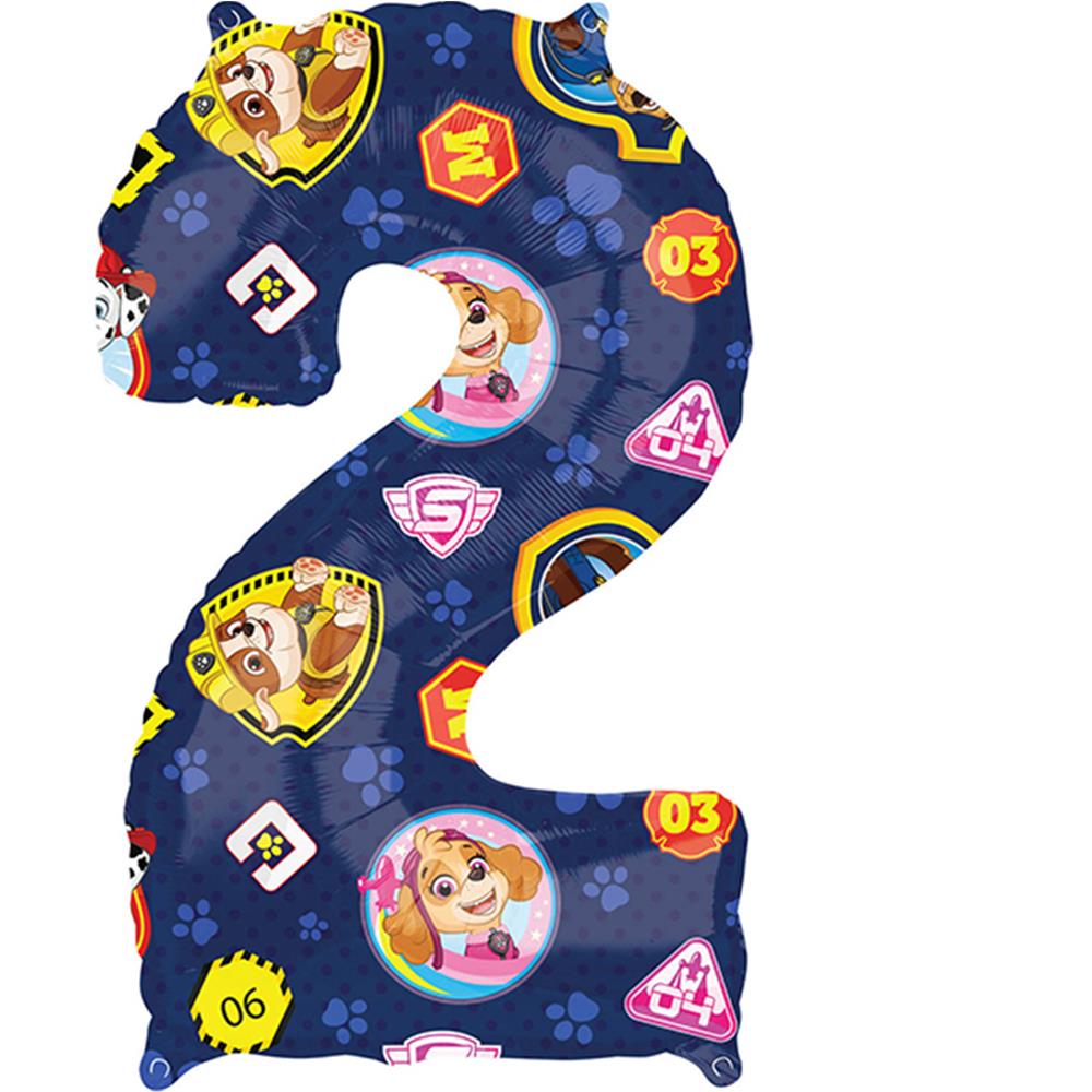 Amscan ballon en aluminium numéro 2 Paw Patrol