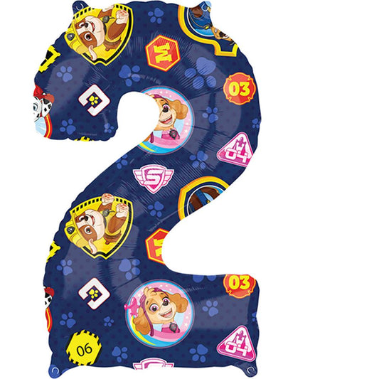Amscan Folienballon Zahl 2 Paw Patrol