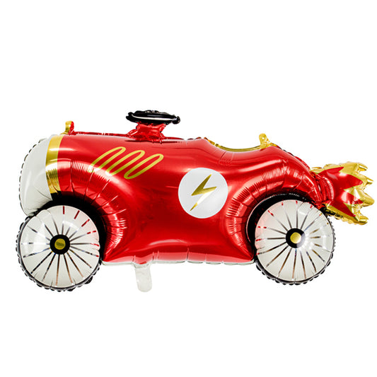 Amscan Voiture de course en ballon aluminium, rouge