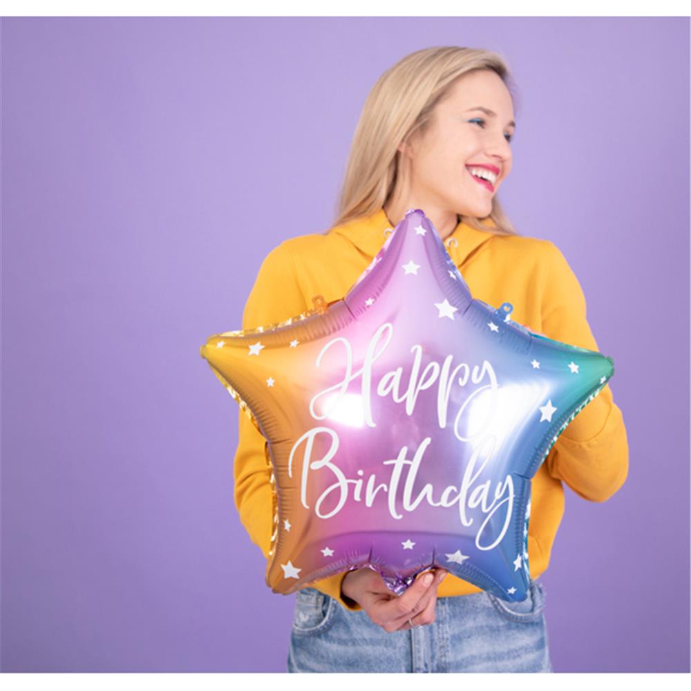 Amscan FB Stern Happy Birthday, 40 cm