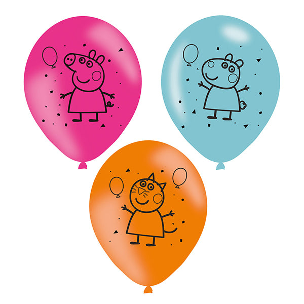 Amscan 6 ballons Peppa Pig 22,8cm