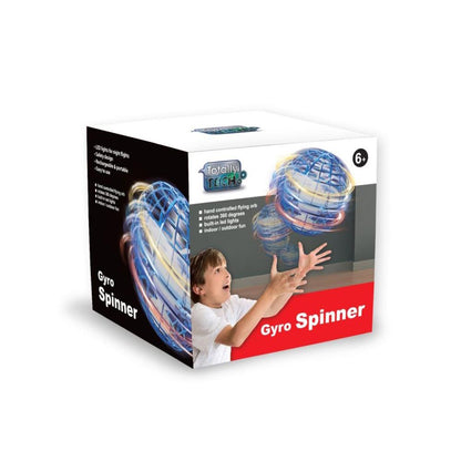 Totally Tech Gyro Spinner Flying Ball bleu