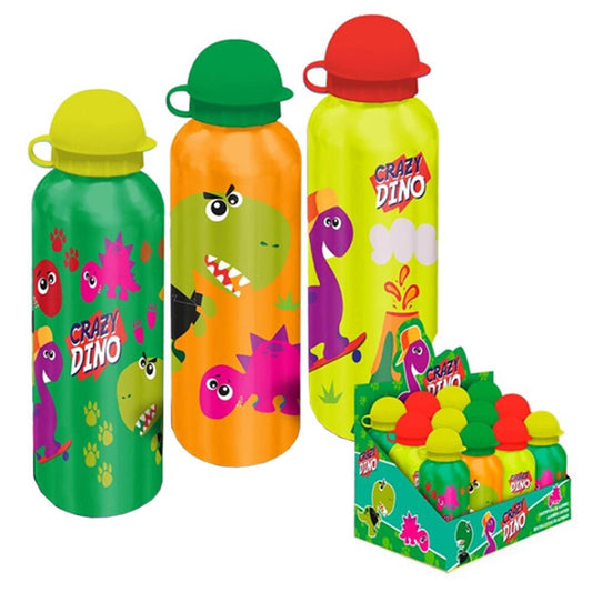 Crazy Dinosaur Drinking Bottle, Assorted