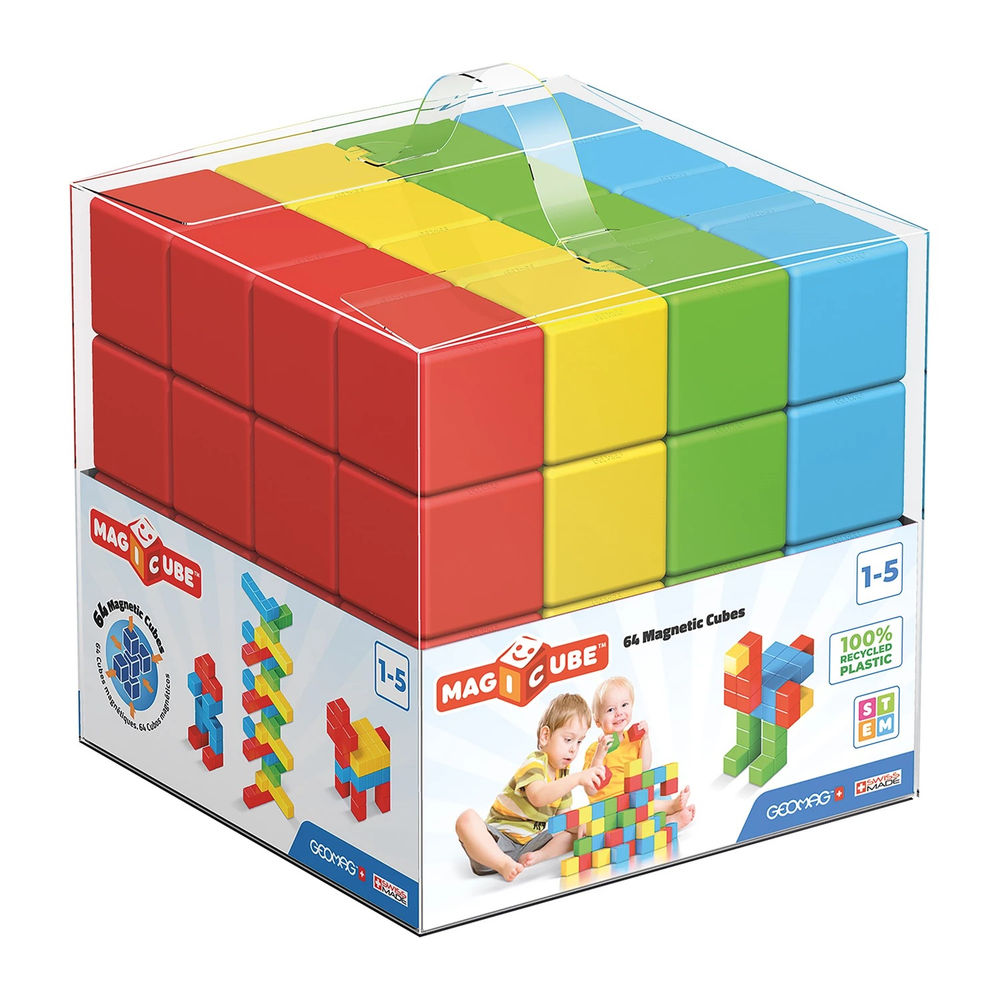 Geomag Full Color GREEN line Crystal 64 pieces