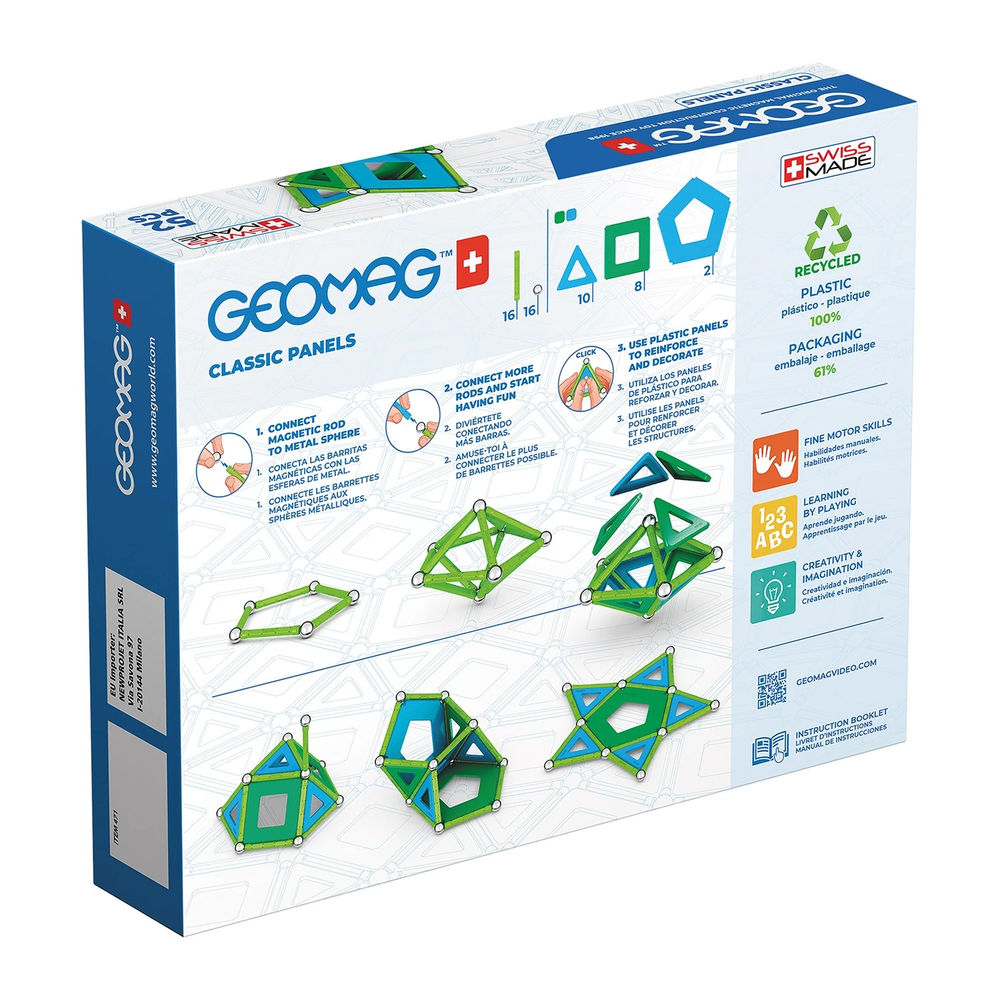 Geomag Panels GREEN line 52 Teile