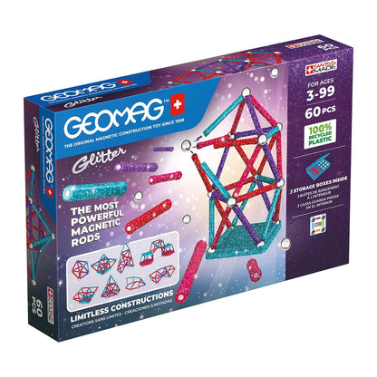 Geomag GLITTER GREEN line 60 Teile