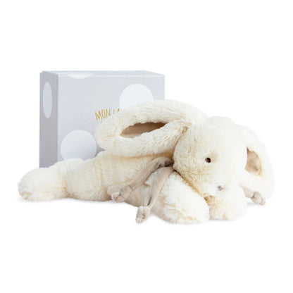 Doudou bonbon lapin, taupe 20cm