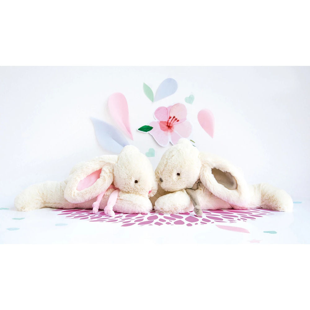 Doudou bonbon lapin, rose 30cm