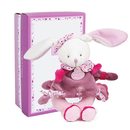 Doudou Cherry Rabbit Rattle 19cm