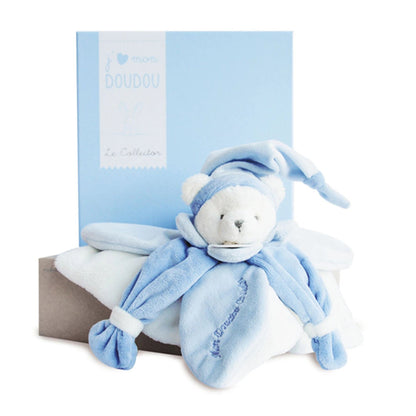 Doudou cuddle cloth bear, blue 24cm